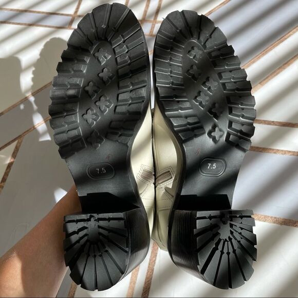 SEYCHELLES Irresistible Combat Boot Off-White and Black - Picture 5 of 11